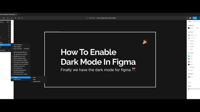 Enable dark mode in Figma | How to Enable dark mode in Figma смотреть онлайн