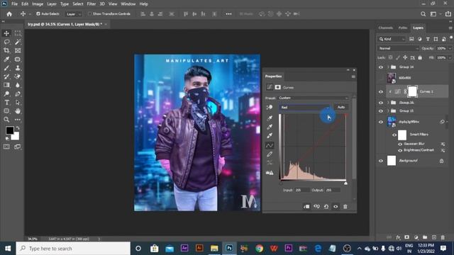 NORMAL PHOTO TURN INTO CYBERPUNK CHARACTER | Editing YOUR Photo in #Photoshop! смотреть онлайн