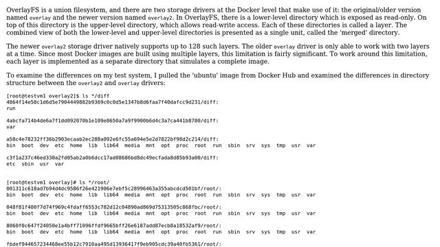 Unix & Linux: Overlay storage driver internals смотреть онлайн