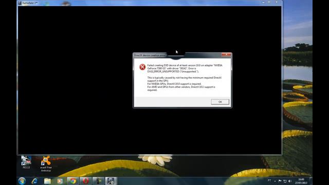 Battlefield 3 Em Pc Fraco ( Erro ) - DirectX Device Creation Error смотреть онлайн