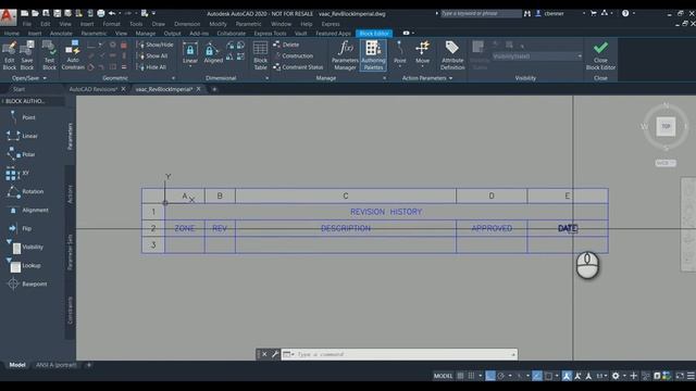 Vault Revision Block - AutoCAD смотреть онлайн
