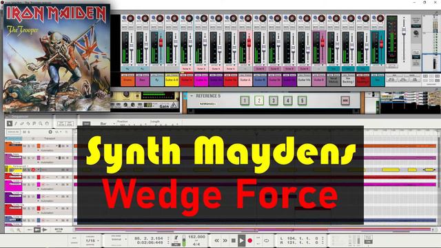 Synth Maydens - The Trooper with synth guitars in Reason 11 смотреть онлайн