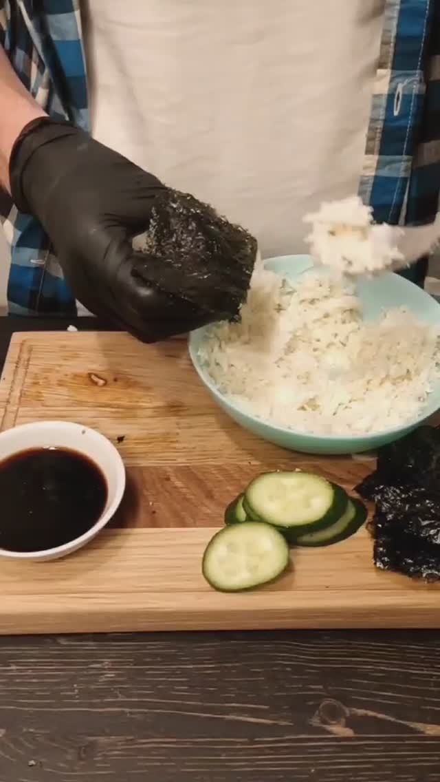 Ленивые Суши с огурцом ? самый простой и быстрый рецепт??