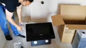 Распаковка - Вытяжка декоративная Weissgauff Tally 60 TC BL