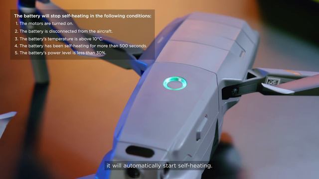 Mavic 2 Enterprise's Intelligent Battery Self-Heating Function