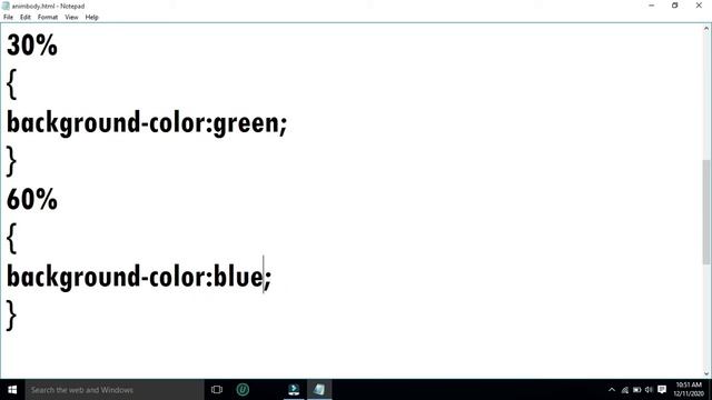 CSS TUTORIAL | CSS Animation | ANIMATING BGCOLOR using CSS in HTML | CSS Transition | CSS Elements смотреть онлайн