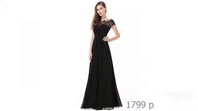 Одежда от бренда AliExpress - Кружевное вечернее платье из шифона смотреть онлайн