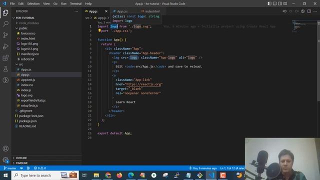 Learn React JS default Folder Structure in 6 Minutes in हिंदी | React Js default code structure смотреть онлайн
