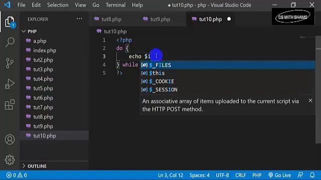 Do while loop in PHP | PHP tutorial #10 смотреть онлайн
