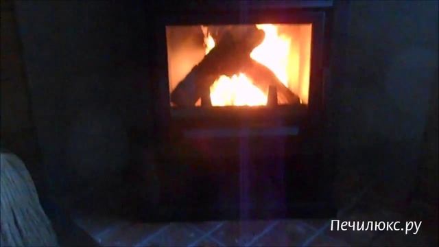 Печь камин Теплодар ОВ 120 с дымоходом Вулкан смотреть онлайн