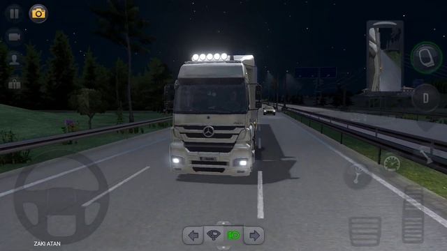 Truck Simulator Ultimate - Gameplay | Night Delivery | Mercedes Axor