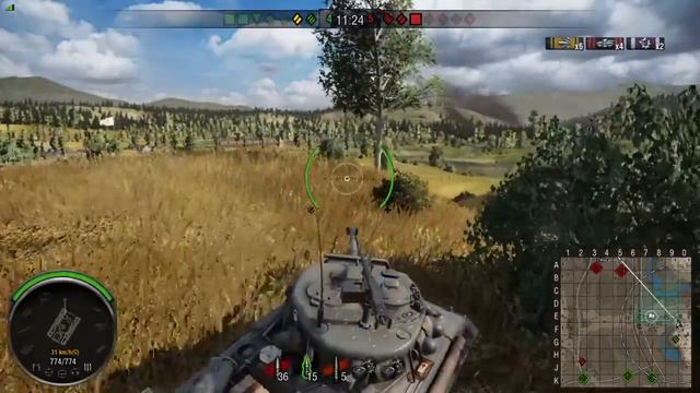 WoT SHERMAN FURY Sony PS4 смотреть онлайн