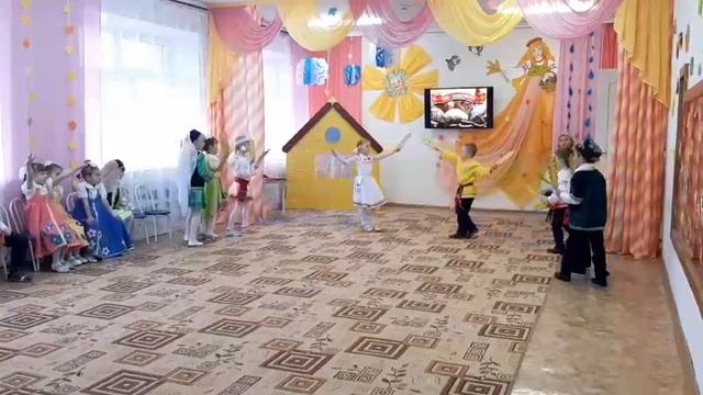 Танцевальная постановка "Хлеб да соль" подготовительная группа смотреть онлайн