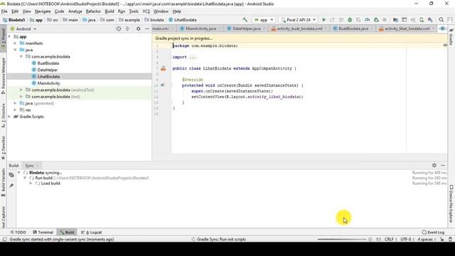 Tutorial Membuat Program CRUD dengan Android Studio смотреть онлайн