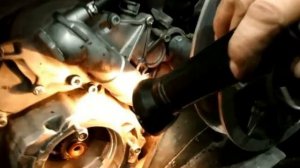 Снегоход Yamaha RS Venture TF замена подшипника со стороны вариатора