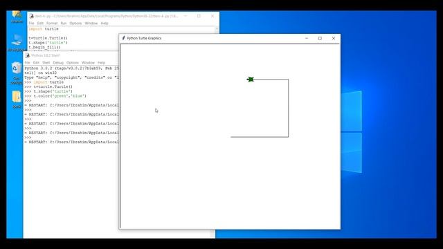 Python Turtle Dersleri-4- Turtle Hareketini ayarlama ve boyama ,fill , speed() смотреть онлайн