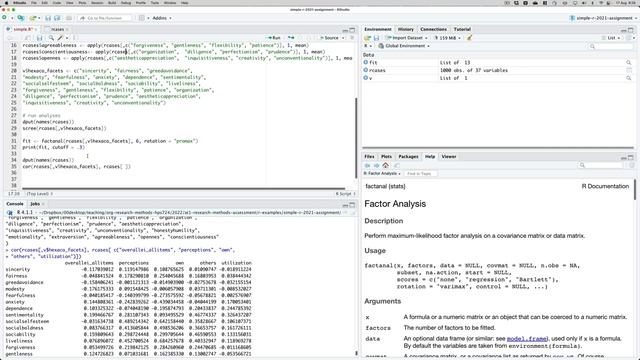 Factor Analysis and Correlations in R using Simple Script or ProjectTemplate: Example Exercise смотреть онлайн