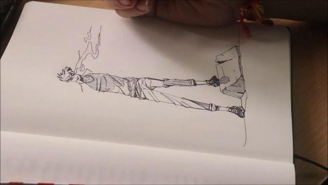 Swordsman Sketch- Time lapse video смотреть онлайн