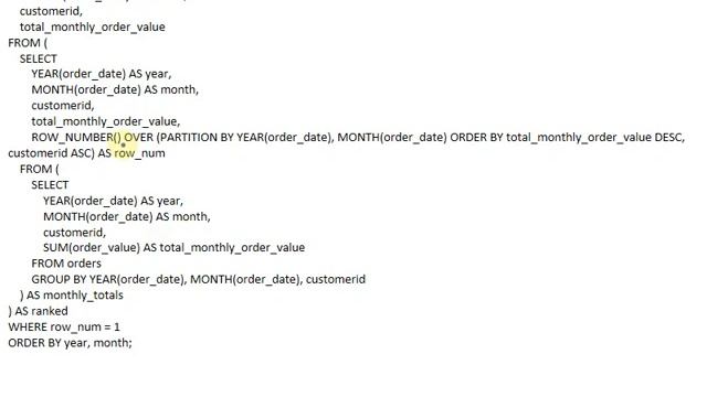 write the code in mysql 12 Top Customers Write a query to get the customer with the highest total o смотреть онлайн