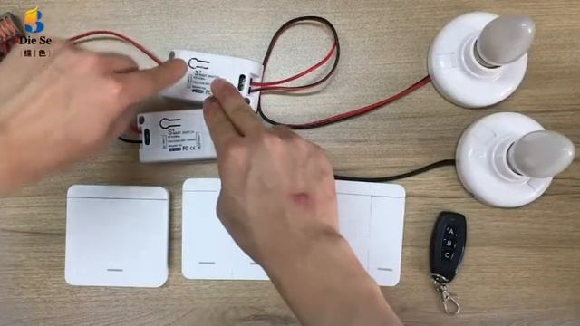 Diese wireless Wall Switch wall panel transmitter Safety Switch and AC relay interruptor смотреть онлайн