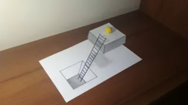 Как легко и просто нарисовать 3д рисунок.