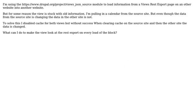Drupal: Views Json Source data Cached смотреть онлайн