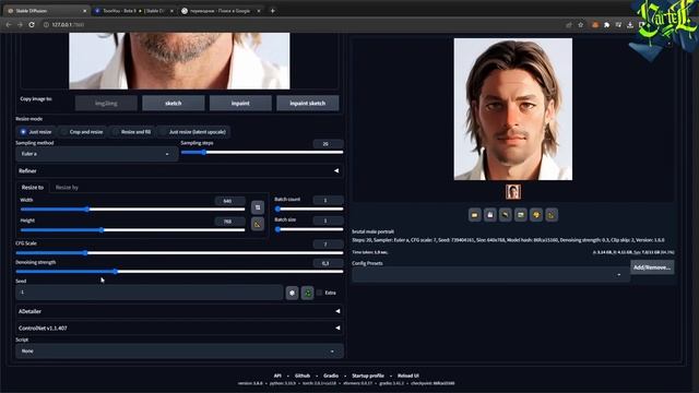АРТ из СВОЕГО ФОТО в НЕЙРОСЕТИ / STABLE DIFFUSION