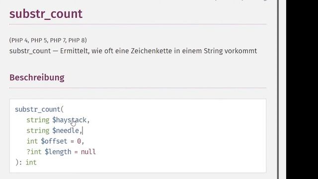Zeichenketten - ANZAHL ... strlen(), str_word_count(), count_chars , [PHP Doku - Funktionsreferenz смотреть онлайн