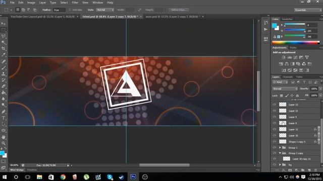 FREE Abstract YouTube Banner Template - Photoshop CS6 смотреть онлайн