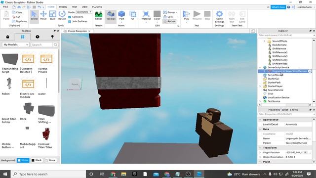 How To Make Titan Shifting In Roblox Studio смотреть онлайн