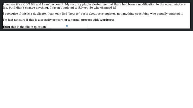 Wordpress: Who updates the wp-admin/core file? смотреть онлайн