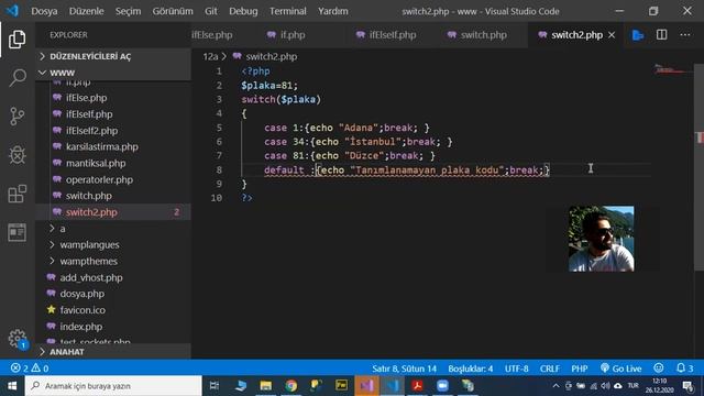 İnternet Programcılığı - Php Switch Case kullanımı, Isset,empty,is_intener, is_float смотреть онлайн