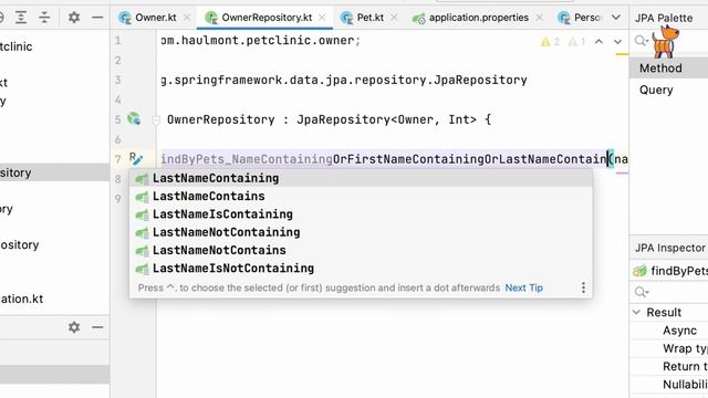 Generating a Spring Data JPA Repository Method and Transforming It to @Query | JPA Buddy смотреть онлайн