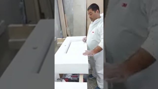 Corian#prezentare#lavoar#Cascada смотреть онлайн