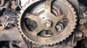 Suzuki escudo TD01w g16a замена маслосьемных колпачков , установка трамблера, грм