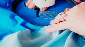 Вышивка панды в свободно-ходовой технике