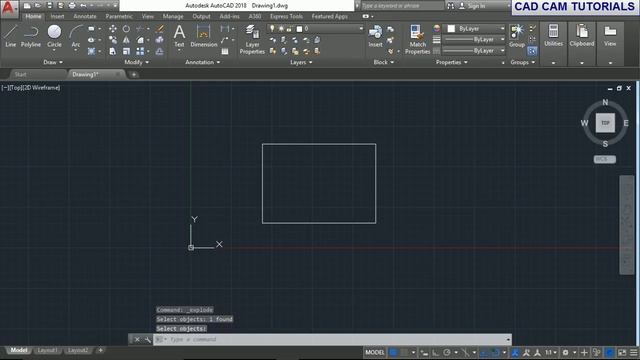 AutoCAD 2018 Tutorial for Beginners 86 HOW TO USE EXPLODE COMMAND IN AUTOCAD 2018# смотреть онлайн