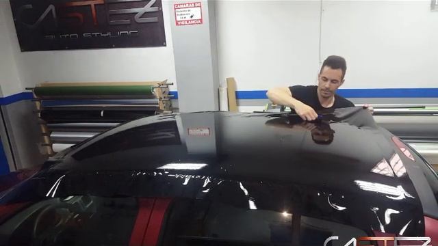 Tutorial instalación vinilo techo coche como instalar CASTEZ смотреть онлайн