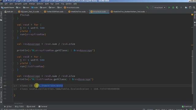 Печаль. Scala. Скорость обработки контейнеров Array vs List смотреть онлайн
