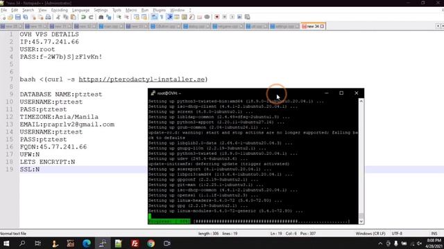 TUTORIAL : HOW TO INSTALL PTERODACTYL PANEL AND WINGS ON LINUX OS LESS THAN 10 MINUTES смотреть онлайн