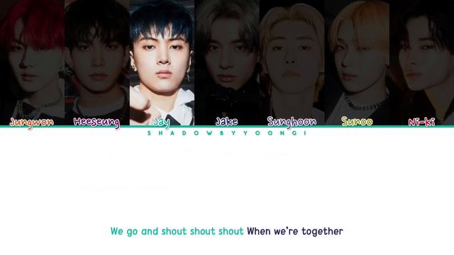 ENHYPEN 'SHOUT OUT' (Color Coded Lyrics) | ShadowByYoongi