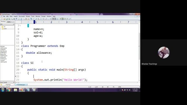 Core Java class-20 | Types of Inheritance | SINGLE INHERITANCE | JAVA for beginners смотреть онлайн