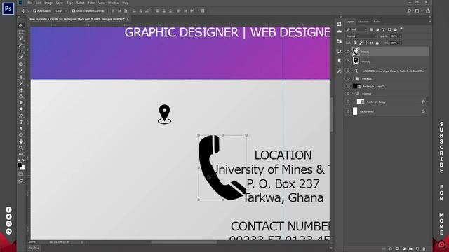 How to create a profile for instagram stories in Photoshop смотреть онлайн
