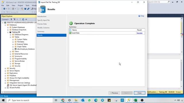 How to Import Flat CSV File Microsoft SQL Management Studio смотреть онлайн