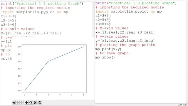Linear algebra using python practical 1B plotting a graph |Sem 3| BSC CS | Mumbai university смотреть онлайн