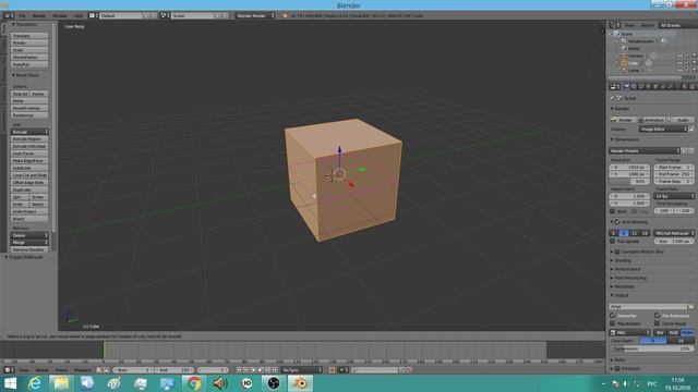Blender 2.79: удаление лишних граней и дублирующихся точек смотреть онлайн
