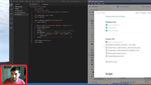Simple Tracker Program Using Python and SQL смотреть онлайн