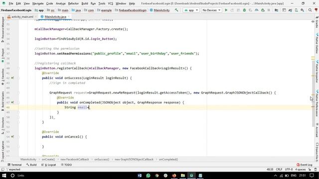 Firebase Facebook Login | Android Studio | Firebase Authentication | #TipsNappStudio смотреть онлайн