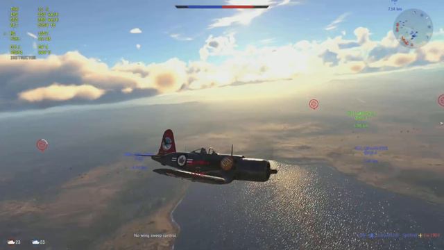 [Ps5] - WarThunder cossair F2G-1 - Rb Gameplay смотреть онлайн
