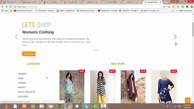 ECOMMERCE WEBSITE PHP TUTORIAL-5 | Index Page | Free Source Code смотреть онлайн